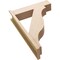 Ekena Millwork 7 1/2-in W x 28-in D x 40-in H Funston Block Rough Cedar Woodgrain TimberThane Outlooker, Primed Tan OUTUR075X28X40FST44RCPR - alternate 5